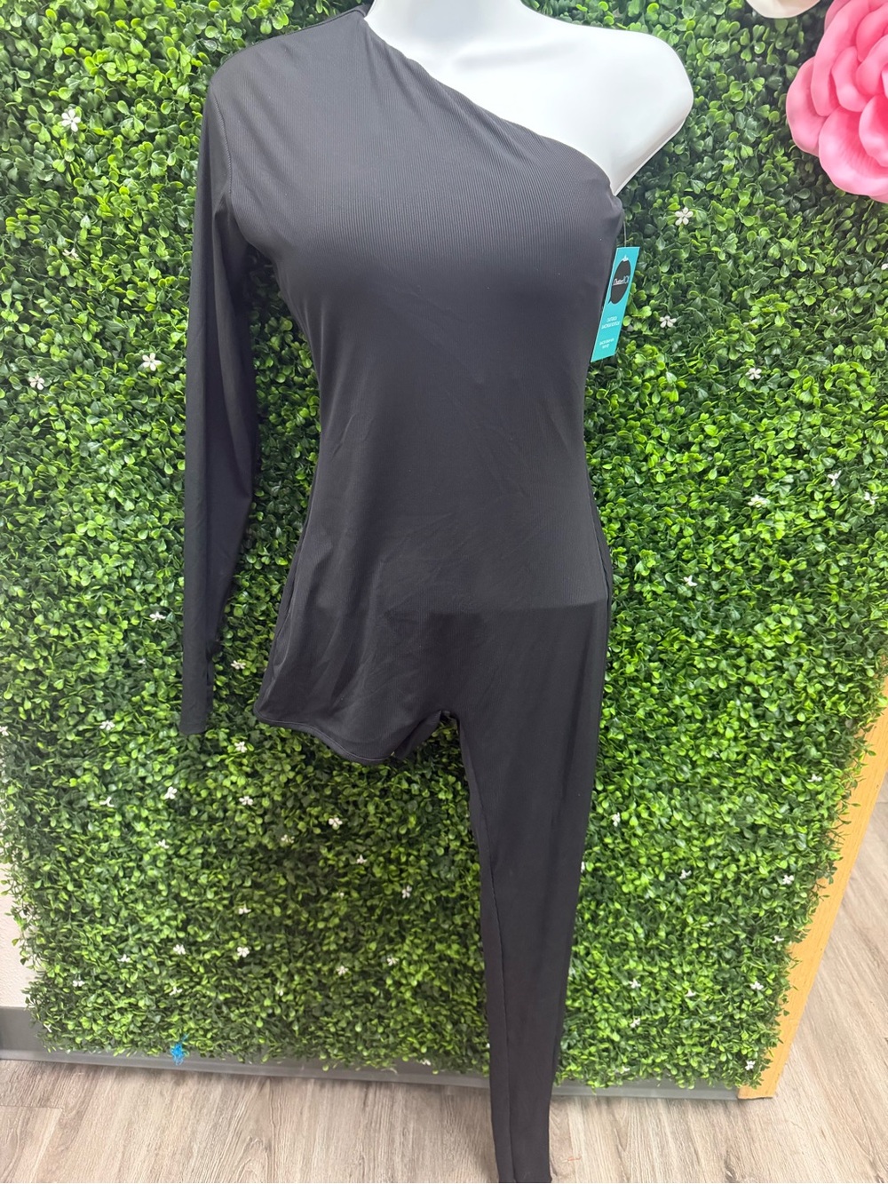 Adult One-Shoulder Dance Costume in Black